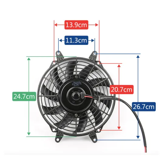 Universal 12V/24V Air Condition Condenser Fan for Car Truck Bus Cooling System (8 inch - 14 inch)