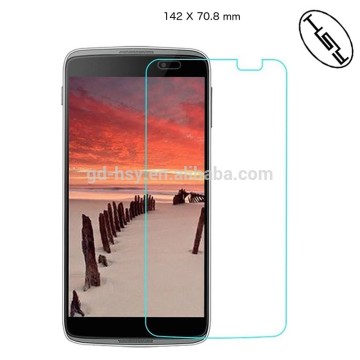 HUYSHE fingerprint resistant 9h hardness tempered glass 5.5 inch screen protector case for Alcatel idol 3