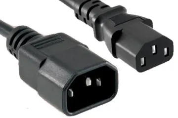 12ft 18 AWG Computer Power Extension Cord IEC320 C13 to IEC320 C14