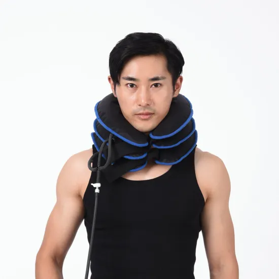 3 Layers Adjustable Inflatable Cervical Neck Traction Collar
