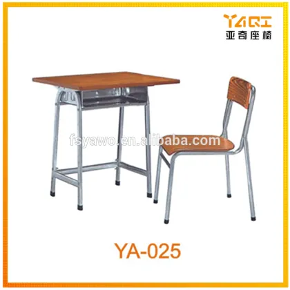 Wood Material and School Furniture Type wood furniture student desk chair in school sets