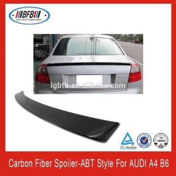 Auto parts A4 series carbon rear spoiler abt style spoiler for audi b6