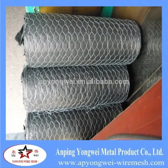 YW-Hot dipped galvanised after woven hexagonal wire netting manufacture