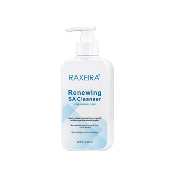 Detergente per acido salicilico con acido ialuronico, niacinamide e ceramide per esfoliazione BHA