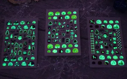 Luminous 3d nail sticker