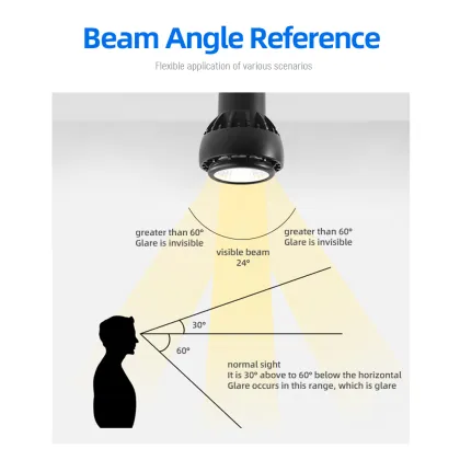 DVLIIL G300 23W LED Light Bulb Equivalent to 200W, 40W, 60W Sylvania PLC Fixture, 120V, Rechargeable Remote Control