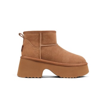 2024 Women's Waterproof Leather Winter Snow Boots with Plush Fleece for Kids