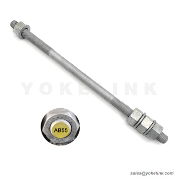 1-1/2 &#39;&#39; Thread F1554 Gred 55 Lurus Bolt Anchor Bolt F1554-55 Bolt Anchor