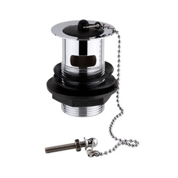 Brass/SS304 Basin Sink Drainer with Poly Plug and Ball Chain