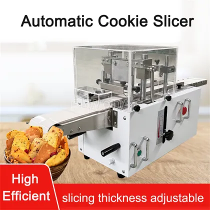 Automated Cookie Dough Slicer: Perfecting Biscuit and Frozen Dough Cutting for Cranberry Shortbread Cookies