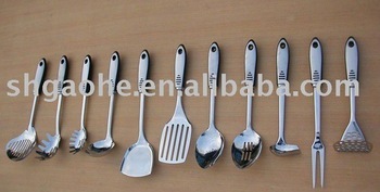 stainless kitchen utensil set