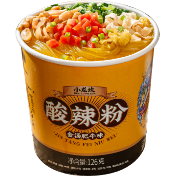 Würzige transparente Reisnudeln Essen