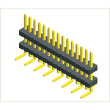 1,27 mm (.050 &quot;) Hekelstrook Pin Header Single Row Dubbele plastic SMT180 °/ Verticaal