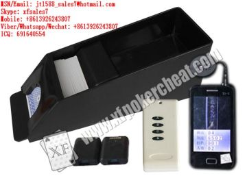 XF New Technology Baccarat Dealing Shoe With Poker Analyzer And Vibrator / Punto Bacon / Blackjack  / invisible ink