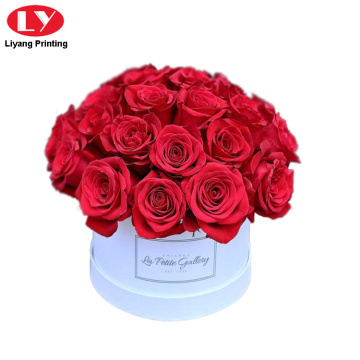 Paper Cardboard White Round Box for Flowers