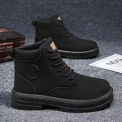 2025 New High Top Thick Sole Non-slip Work Shoes - Casual Boots