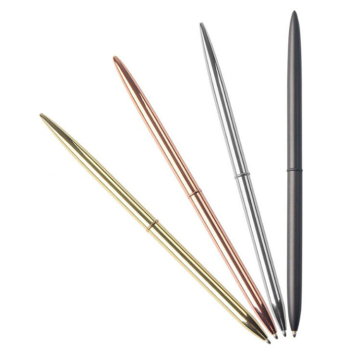 Wholesale Personalized Fashion Print Logo Ballpoint Pens: Slender Metal Advertising Tools