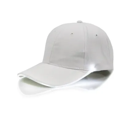 Custom logo baseball cap with built-in led light