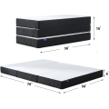 Folding Mattress 6 inch Tri-fold Memory Foam