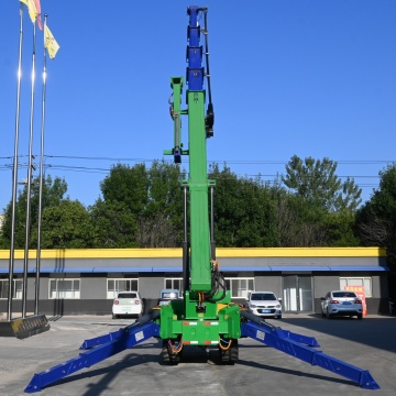 1-8 tonnellate di ragno e mini crawler mobile crane telescopiche boom