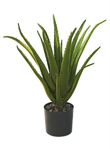 artificial plants 80cm aloe bonsai with 22 leaves