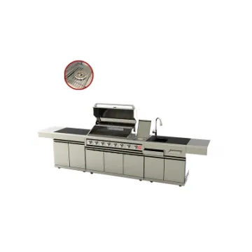 Sample Customization Commercial Modern Kitchen Gas Cooker Oven and BBQ Grill for Sale