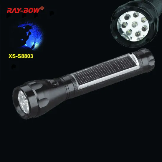 6LEDs Solar energy LED flashlight