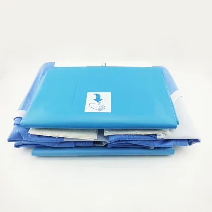 Disposable laparoscopy drapes medical laparotomy packs