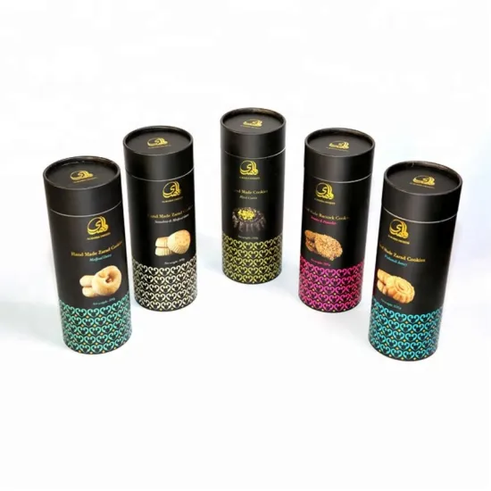 Recyclable Candy cookie chocolate gift round packaging box