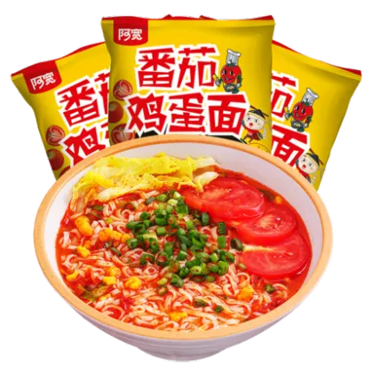 Delicious Sichuan Tomato And Egg Flavor Instant Noodle
