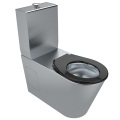 Public Square Stainless Steel Squatting Toilet Pan