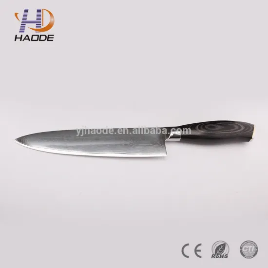 New design japanese damascus steel knife with CE certificate
