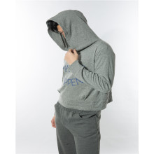 Men's Short Hoodie With Text Print