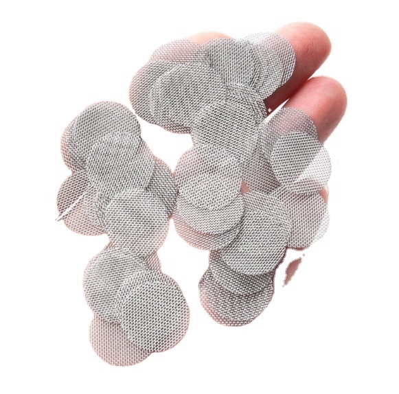 Hot New 304 Stainless Steel round Disc Filter Screen Home Farm Retail Restaurant Liquid Filtering Square Holes Construction Use