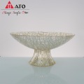 Wholesale Fruits Plate Dishes Desktop Glass Fruit Tray