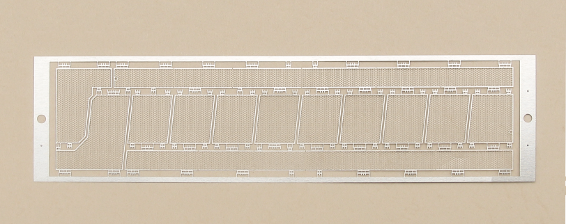 Gravure en métal 0,05 mm VFD pour les instruments automobiles