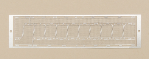 Grid VFD de grabado de metal de 0.05 mm para instrumentos automotrices