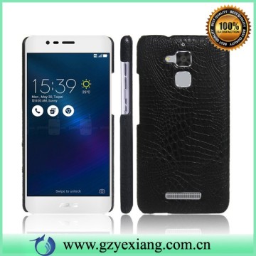 crocodile skin leather phone case for asus zenfone 3 max case cover