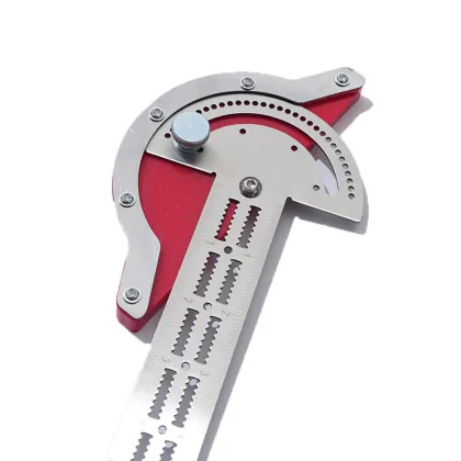 Precision Stainless Steel Protractor Carpenter Ruler