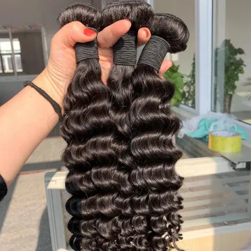 Raw Brazilian Hair Bundles Woman Hair Virgin Brazilian,Virgin Human Hair Deep wave 30 Inch Bundles Wholesale