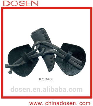 fashion imitation ox horn leather buckle button for coat for garments