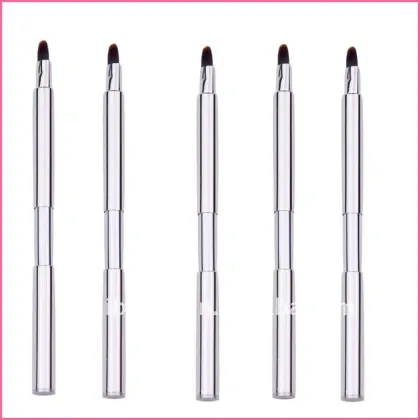 Retractable lip brush,lip brush,makeup lip brush