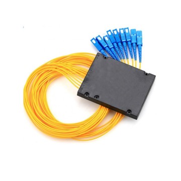 Ftth 1x8 SC UPC Singlemode Optical Fiber ABS Box Plc Splitter