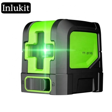 2-Line Self-Leveling Laser Level: Green Vertical & Horizontal Crosshair for Precision Alignment