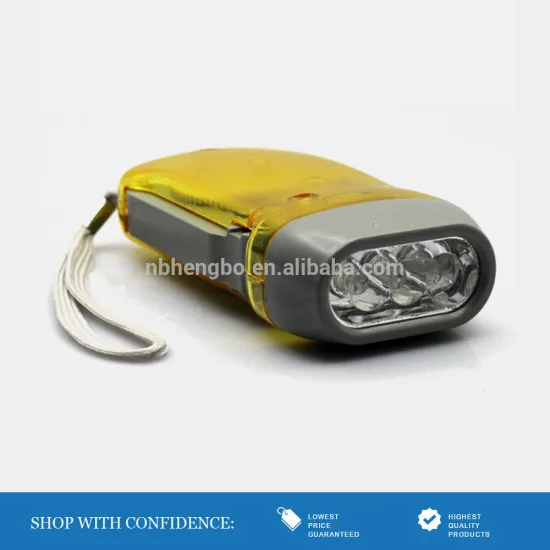 yellow best selling plastic led dynamo torch