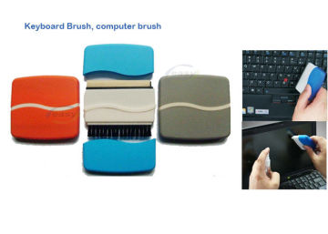 Colorful And 2 In 1 Funciton Keyboard Brush Cleaner With Logo Printing For Computer And Laptop Screen