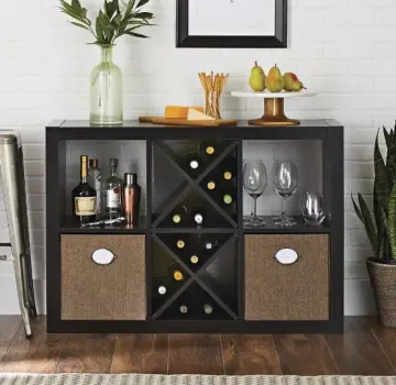 Tall Black Bookshelf with Storage Furniture Store