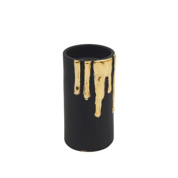 Black Ceramic Candle Holder Set of 4