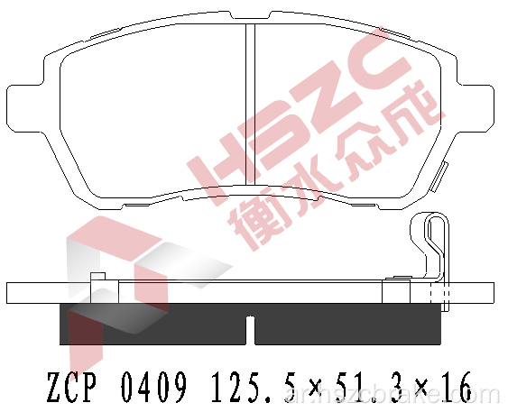 FMSI D1454 CERAMIC BRAKE PAD FOR FORD