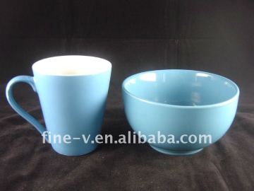 Ceramic cup and bowl set, coffee and tea mug with various glaze, promotion bowl, dinnerware